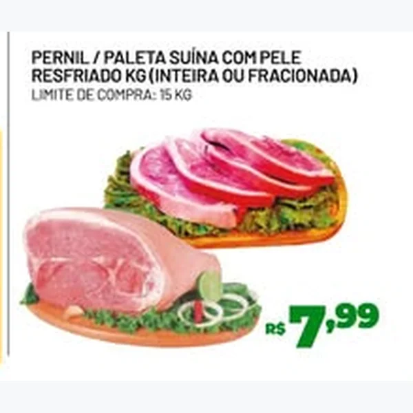 Pernil Suíno com Pele Resfriado