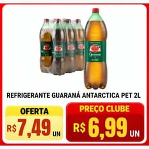 Recorte do encarte de Refrigerante Guaraná Antarctica 2 L