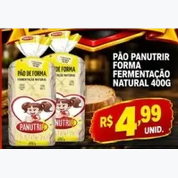 Pão de Forma Fermentação Natural Panutrir 400 g