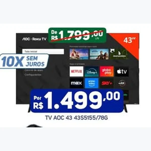 Tv 43" 43s5155/78g AOC