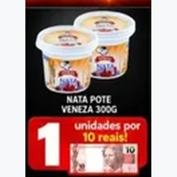 Recorte do encarte de Nata Pote Veneza 300 g