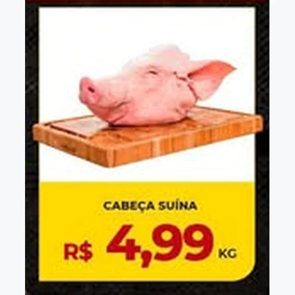 Recorte do encarte de Cabeça Suína