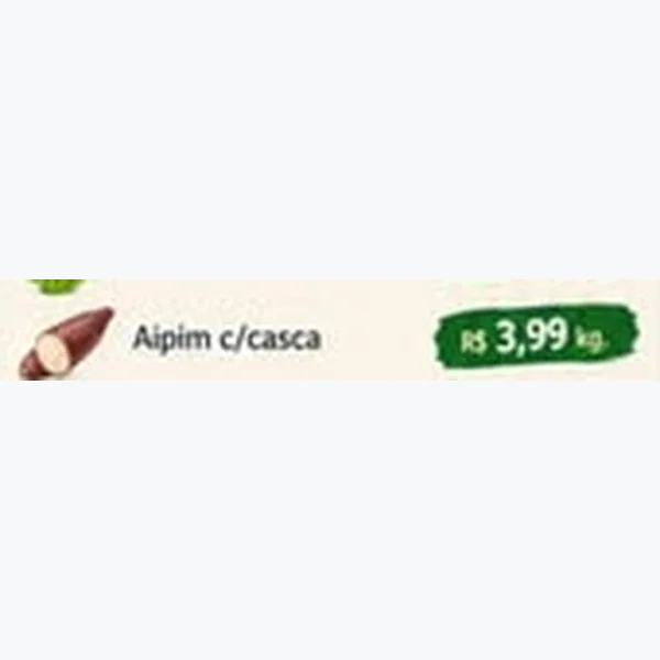 Aipim C/casca
