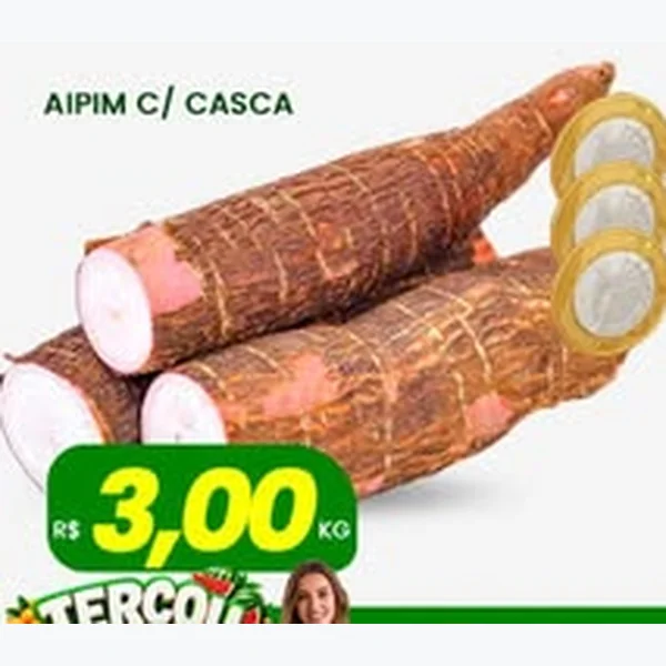 Recorte do encarte de Aipim com Casca