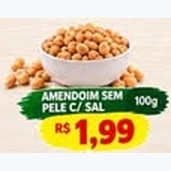 Amendoim sem Pele C/ Sal