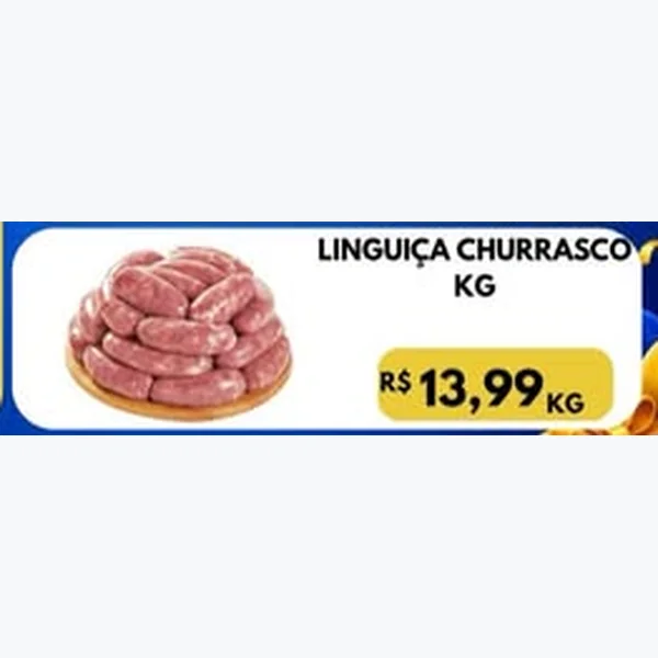 Recorte do encarte de Linguiça Churrasco