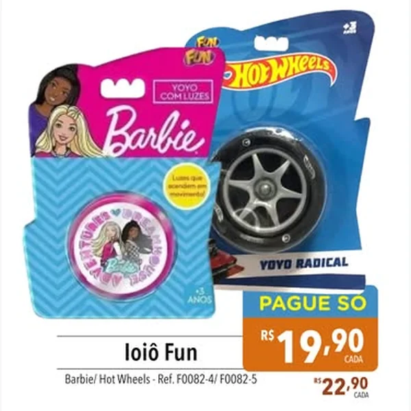 Recorte do encarte de Ioiô Radical Hot Wheels