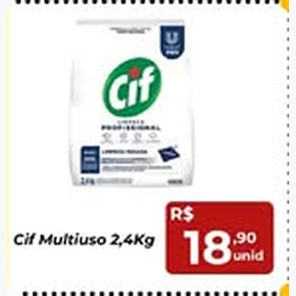 Recorte do encarte de Multiuso Cif 2,4 kg
