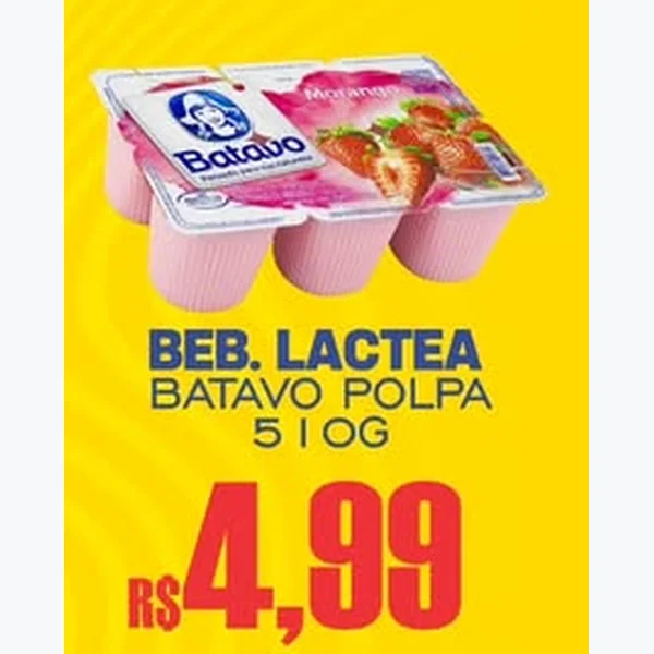 Bebida Láctea Polpa Batavo 510 g