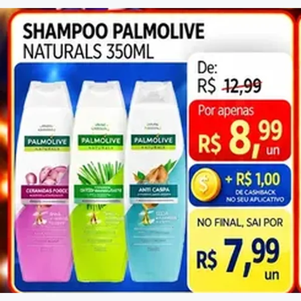 Shampoo Naturals Palmolive 350 ml