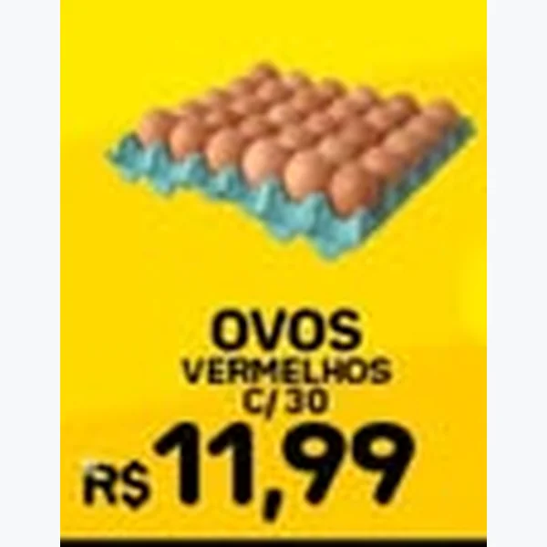 Recorte do encarte de Ovos Vermelhos 30 un