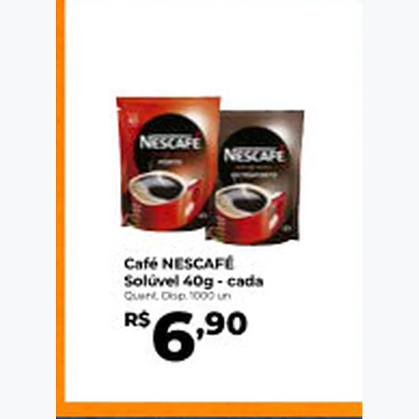 Recorte do encarte de Café Solúvel Nescafé 40 g
