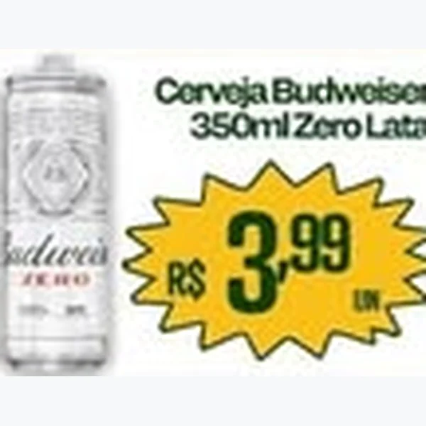 Cerveja Zero Budweiser 350 ml