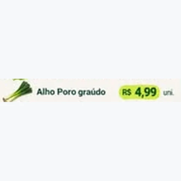 Recorte do encarte de Alho Poro Graúdo
