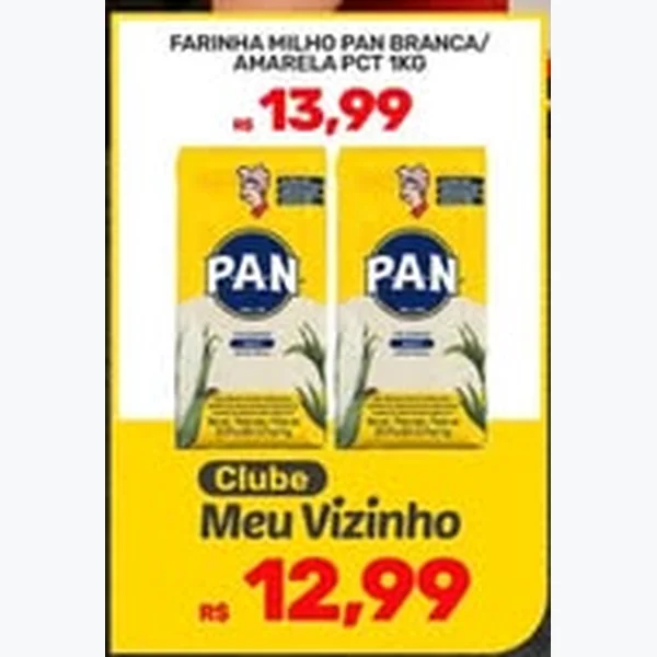 Farinha de Milho Amarela Pan 1 kg