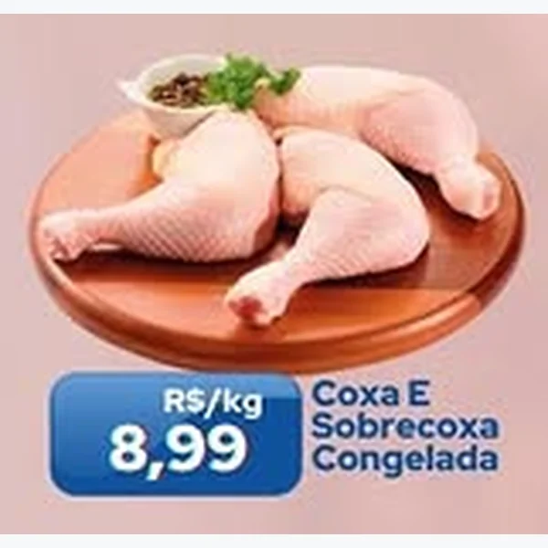 Recorte do encarte de Coxa e Sobrecoxa Congelada