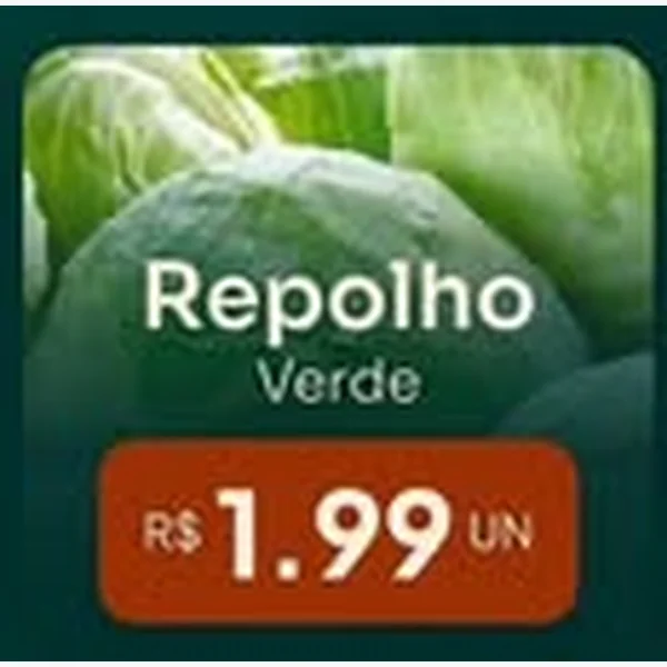 Recorte do encarte de Repolho Verde
