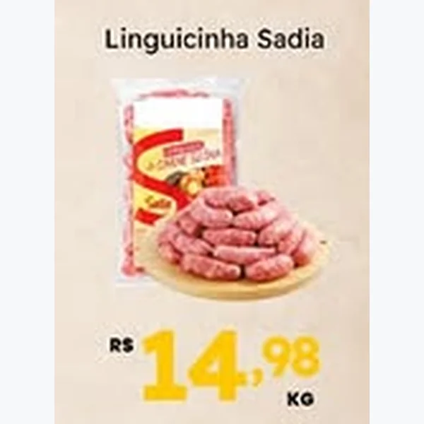 Recorte do encarte de Linguicinha Sadia