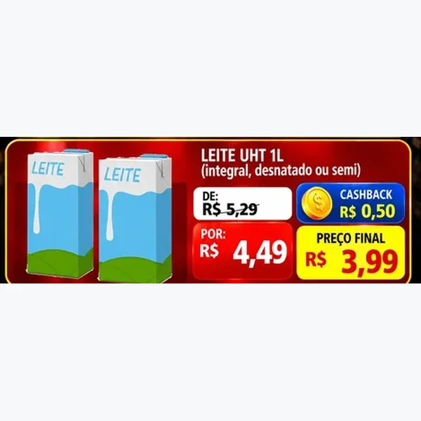 Leite Uht Semi 1 L