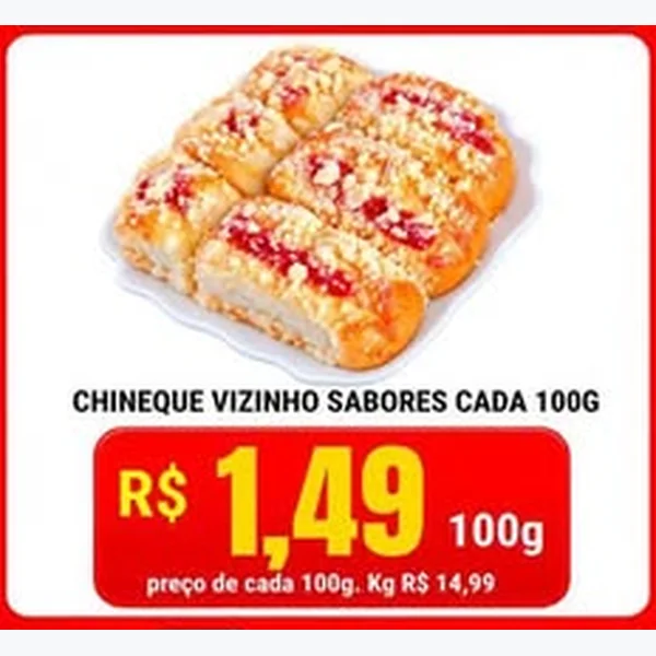 Recorte do encarte de Chineque Vizinho Sabores