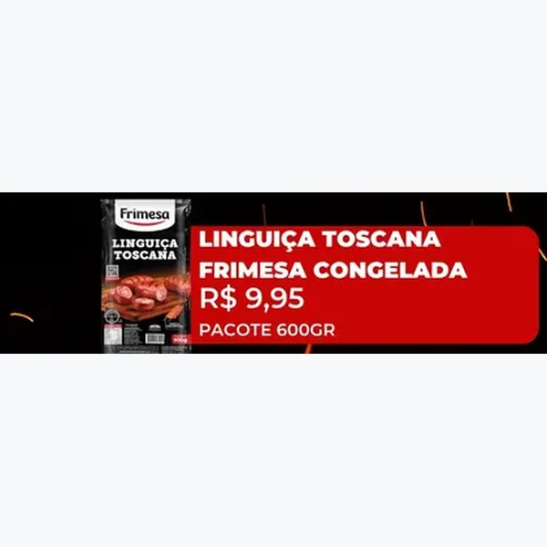 Linguiça Toscana Congelada Frimesa 600 g
