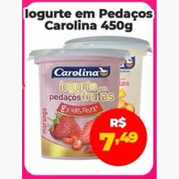 Iogurte em Pedaços Carolina 450 g