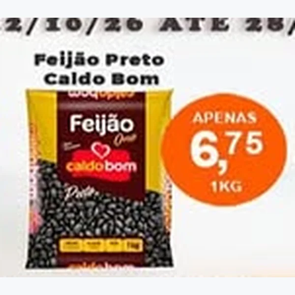 Recorte do encarte de Feijão Preto Caldo Bom