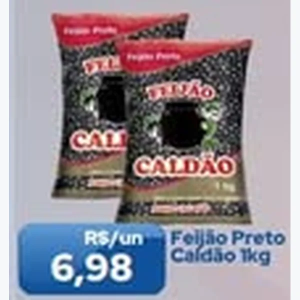 Recorte do encarte de Feijão Preto Caldão 1 kg
