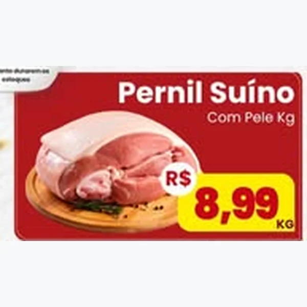 Recorte do encarte de Pernil Suíno com Pele