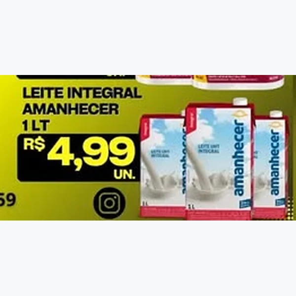 Leite Integral Amanhecer 1 L