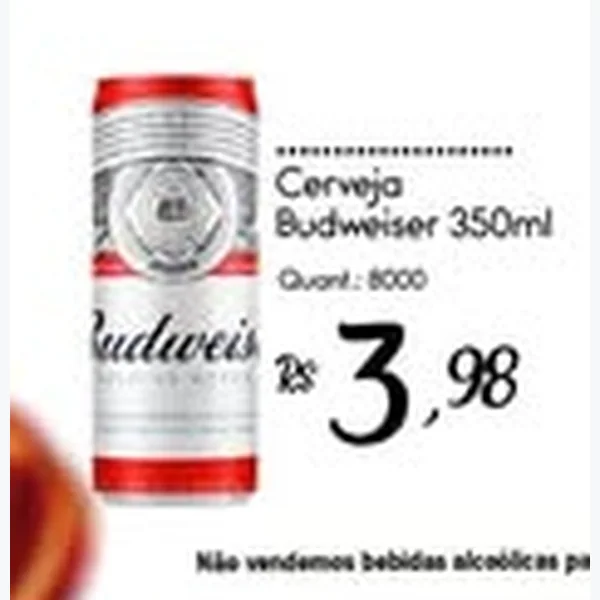 Cerveja Budweiser 350 ml