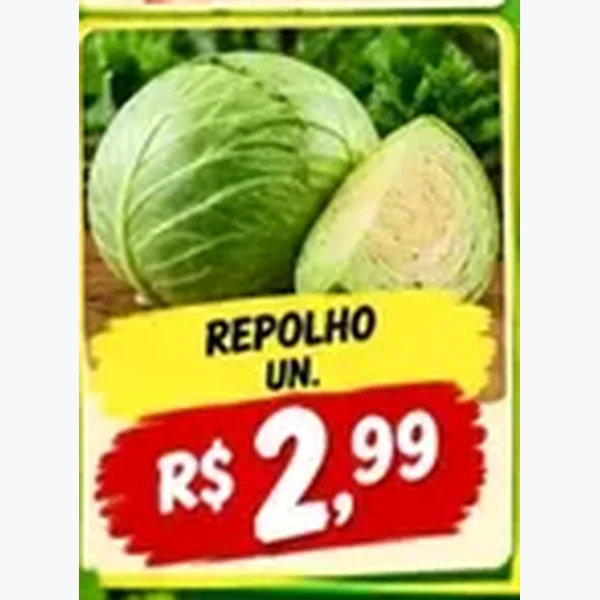 Recorte do encarte de Repolho