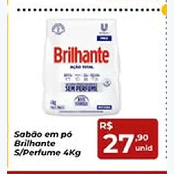 Sabão em Pó Brilhante 4 kg