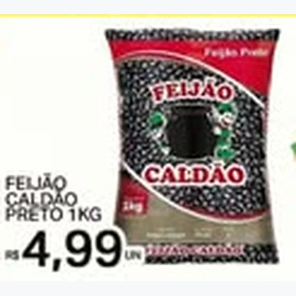Recorte do encarte de Feijão Preto Caldão 1 kg