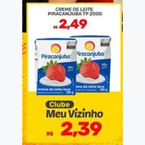 Creme de Leite Piracanjuba 200 g