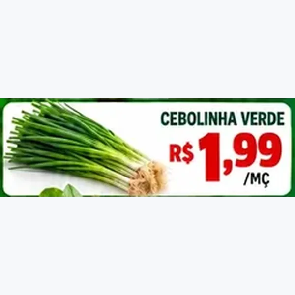 Recorte do encarte de Cebolinha Verde