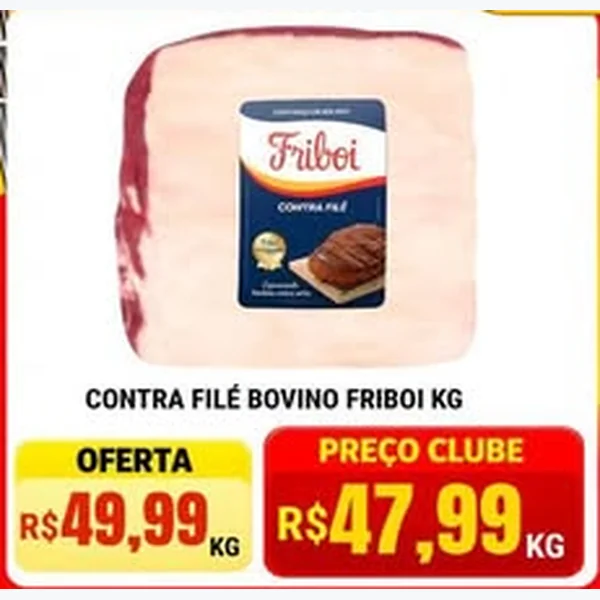 Recorte do encarte de Contra Filé Bovino Friboi