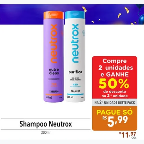 Shampoo Purifica Neutrox 300 ml