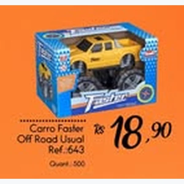 Recorte do encarte de Carro Faster Off Road Usual