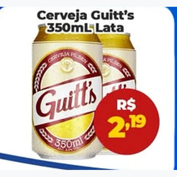 Recorte do encarte de Cerveja Guitt's 350 ml