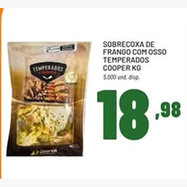 Sobrecoxa de Frango com Osso Temperados Cooper