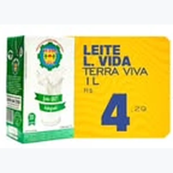 Recorte do encarte de Leite Uht Terra Viva 1 L