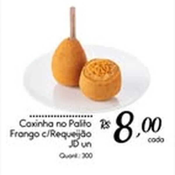 Coxinha No Palito Frango C/requeijão JD