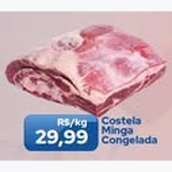 Recorte do encarte de Costela Minga Congelada