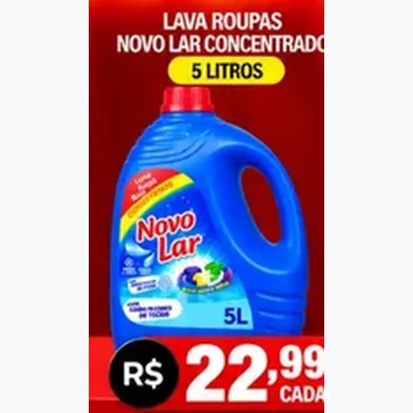 Lava Roupas Concentrado Novo Lar 5 L