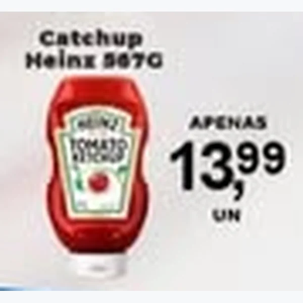 Recorte do encarte de Catchup Heinz