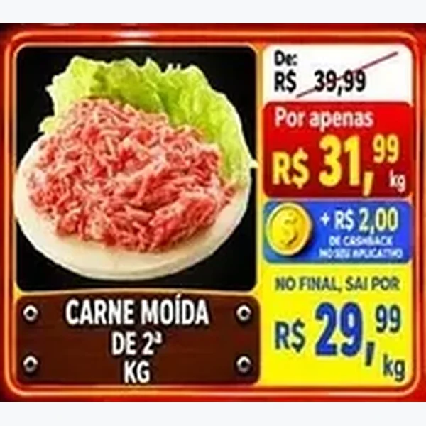 Recorte do encarte de Carne Moída de 2ª