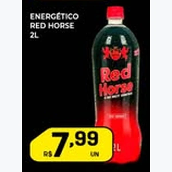 Recorte do encarte de Energético Red Horse 2 L