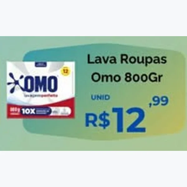 Lava Roupas Omo 800 g