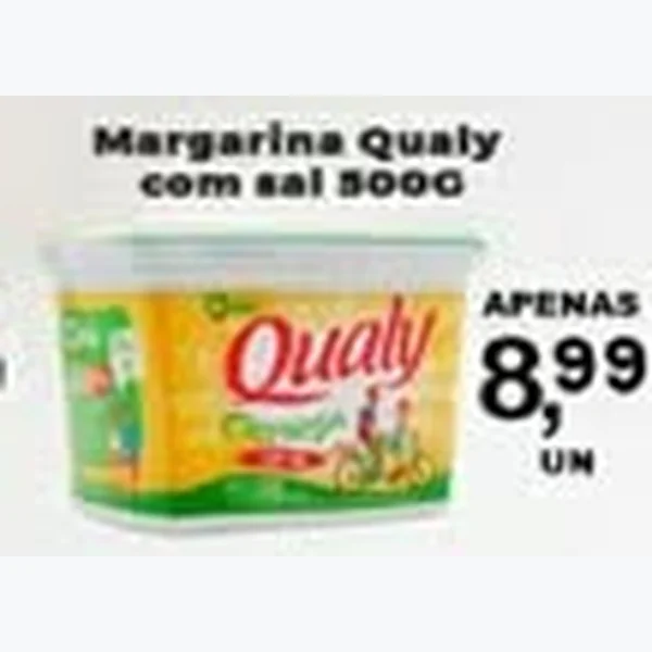 Recorte do encarte de Margarina com Sal Qualy 500 g
